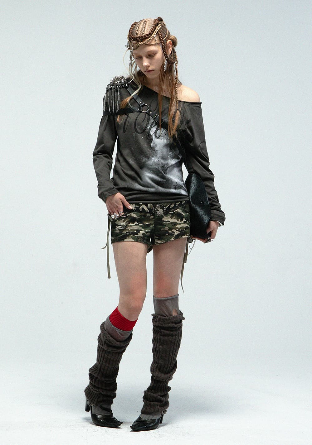 DOUBLEPUNCH丨Y2K Camo Mini Shorts - PSYLOS 1, DOUBLEPUNCH丨Y2K Camo Mini Shorts, Shorts, DOUBLEPUNCH, PSYLOS 1